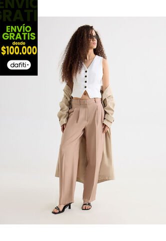 Pantalón Para Mujer Moda Color Beige Marca Seven Seven #28071915 Seven Seven