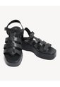 Sandalias De Plataforma  Para Mujer Negro Seven Seven de Seven Seven