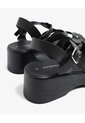 Sandalias De Plataforma  Para Mujer Negro Seven Seven de Seven Seven