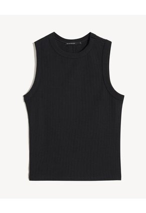 Camiseta Para Mujer Manga Sisa Cuello Redondo Color Negro Marca Seven Seven #28096388