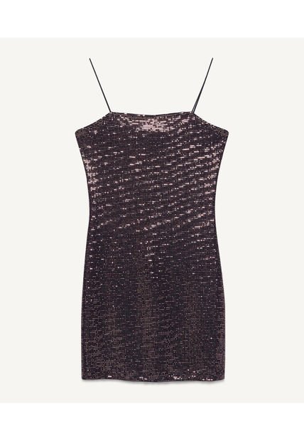 Vestido Para Mujer Manga Sisa Color Cafe  Marca Seven Seven #28171212