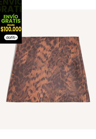 Falda Para Mujer Corto Color Camel Marca Seven Seven #28140963 Seven Seven