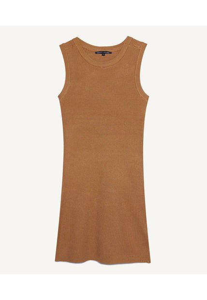 Vestido Para Mujer Manga Sisa Color Camel Marca Seven Seven #28171178