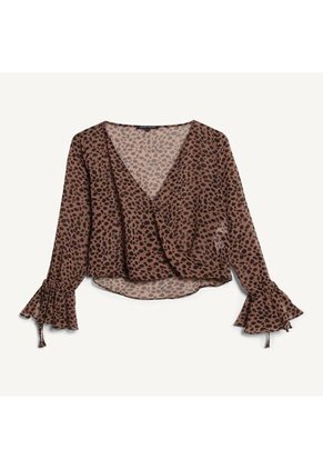 Blusa Para Mujer Manga Larga Color Camel Marca Seven Seven #28123853