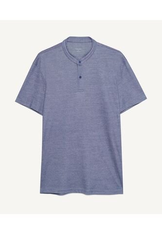 Polo Para Hombre Cuello Mao  Color Azul  Marca Seven Seven #45110743 Seven Seven