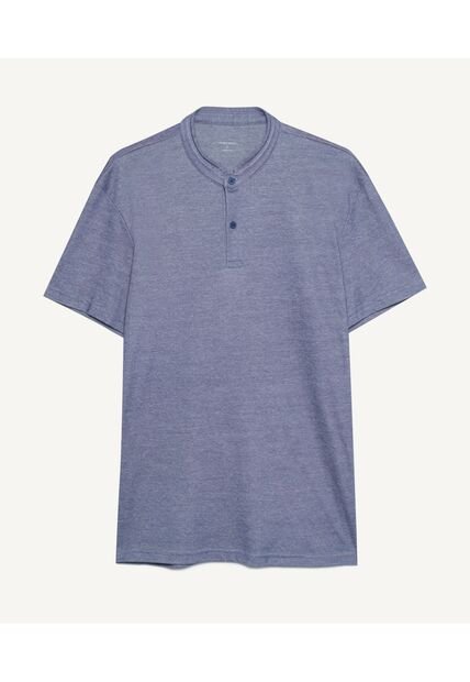 Polo Para Hombre Cuello Mao  Color Azul  Marca Seven Seven #45110743