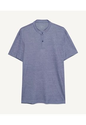 Polo Para Hombre Cuello Mao  Color Azul  Marca Seven Seven #45110743