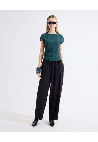 Pantalón Barrel Caída Estructurada  Para Mujer Beige Seven Seven Seven Seven