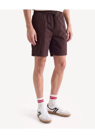 Bermuda Jogger Ligera  Para Hombre Café Seven Seven Seven Seven