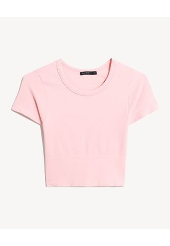 Camiseta Para Mujer Manga Corta Cuello Redondo Color Rosado Marca Seven Seven #28096407 Seven Seven