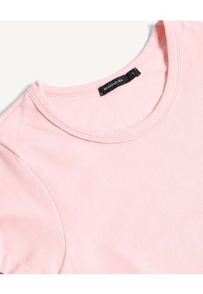 Camiseta Para Mujer Manga Corta Cuello Redondo Color Rosado Marca Seven Seven #28096407