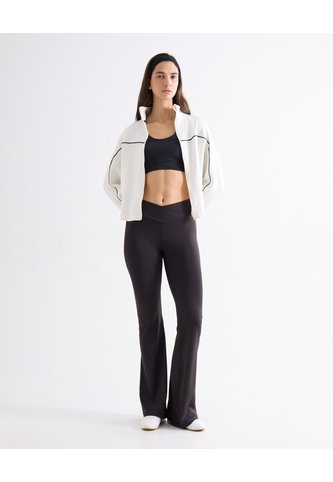 Leggings Flare De Pretina Cruzada  Para Mujer Negro Seven Seven Seven Seven
