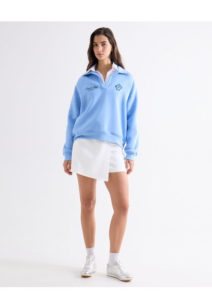 Falda Short Con Hebilla Metálica  Para Mujer Blanco Seven Seven