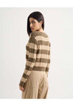 Saco Para Mujer Cuello Redondo Color Cafe Claro Marca Seven Seven #28330663