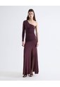 Vestido Largo Con Recogido  Para Mujer Café Seven Seven de Seven Seven