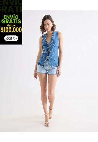 Short Para Mujer Mom Color Crema Marca Seven Seven #28191084 Seven Seven