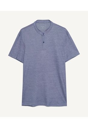 Polo Para Hombre Cuello Mao  Color Azul  Marca Seven Seven #45110743