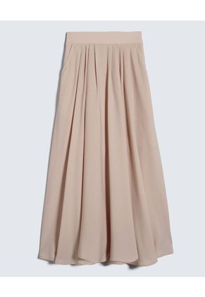 Falda Para Mujer Seven Seven Color Beige Material Poliéster 100%