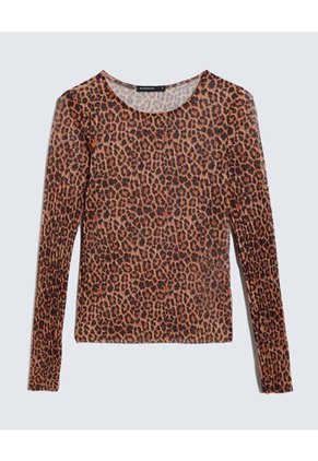 Camiseta Para Mujer Manga Larga Color Naranja Marca Seven Seven #28095981