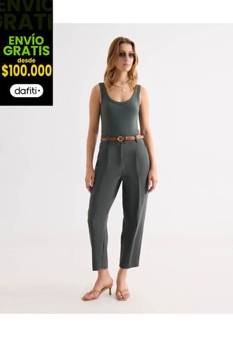 Pantalón Para Mujer Moda Color Verde Marca Seven Seven #28071910 Seven Seven