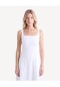 Vestido Tiras Anchas  Para Mujer Blanco Seven Seven de Seven Seven