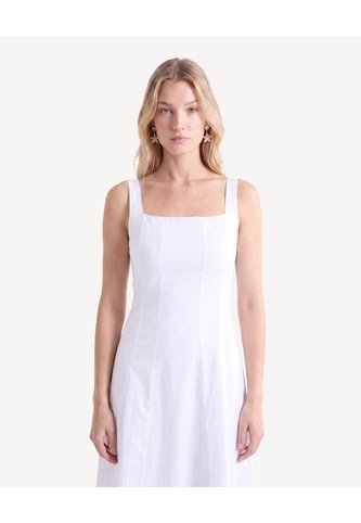 Vestido Tiras Anchas  Para Mujer Blanco Seven Seven Seven Seven