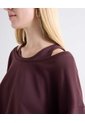 Buzo Tejido Escote Bandeja  Para Mujer Vino Seven Seven de Seven Seven