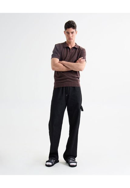 Jean Para Hombre Loose Color Negro Marca Seven Seven #45160609