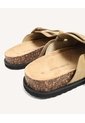 Mules Casual Con Hebilla Xl  Para Mujer Beige Seven Seven de Seven Seven