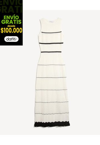 Vestido Para Mujer M/Sisa Largo Color Crudo Marca Seven Seven #28171459 Seven Seven