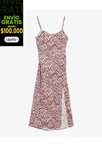 Vestido Para Mujer M/Sisa Largo Color Terracota Marca Seven Seven #28171432 Seven Seven