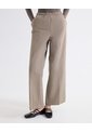 Pantalón Animal Print Bota Amplia  Para Mujer Beige Seven Seven de Seven Seven