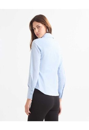 Blusa Para Mujer Manga Larga Color Azul Claro Marca Seven Seven #28123998