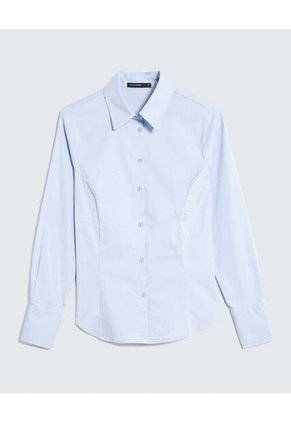 Blusa Para Mujer Manga Larga Color Azul Claro Marca Seven Seven #28123998