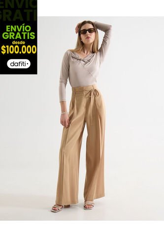 Pantalón Para Mujer Moda Color Camel Marca Seven Seven #28071929 Seven Seven