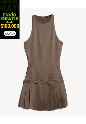 Vestido Para Mujer M/Sisa Corto Color Café Marca Seven Seven #28171420 Seven Seven