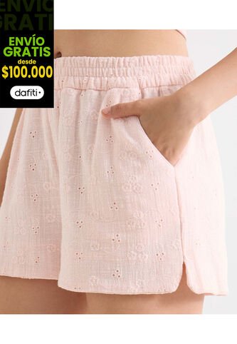 Short Para Mujer Multiusos Plano Color Rosado Marca Seven Seven #28191092 Seven Seven