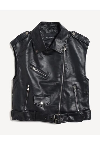 Chaleco Para Mujer Plano Color Negro Marca Seven Seven #28250152