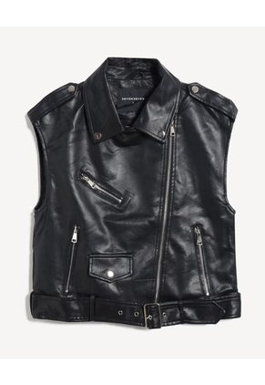 Chaleco Para Mujer Plano Color Negro Marca Seven Seven #28250152