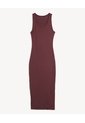 Vestido Midi De Tirantes  Para Mujer Café Seven Seven de Seven Seven
