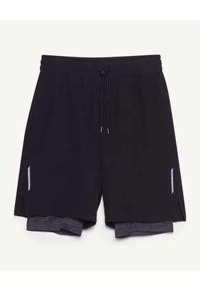 Pantaloneta Para Hombre Biker Interno Largo Color Negro Marca Seven Seven #45100651