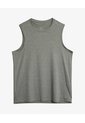 Camiseta Deportiva Texturizada Manga Sisa  Para Hombre Gris Seven Seven de Seven Seven