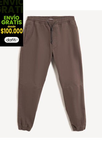 Pantalón Para Hombre Jogger Color Café Marca Seven Seven #45071103 Seven Seven