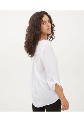 Blusa Para Mujer Manga 3/4 Color Blanco Marca Seven Seven #28123591