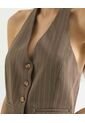 Chaleco Para Mujer Plano Color Taupe Marca Seven Seven #28250124 de Seven Seven