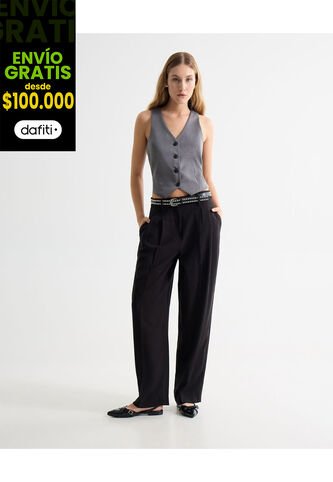 Pantalón Para Mujer Moda Color Negro Marca Seven Seven #28071912 Seven Seven