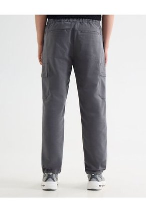 Pantalón Parachute Con Bota Ajustable  Para Hombre Gris Seven Seven