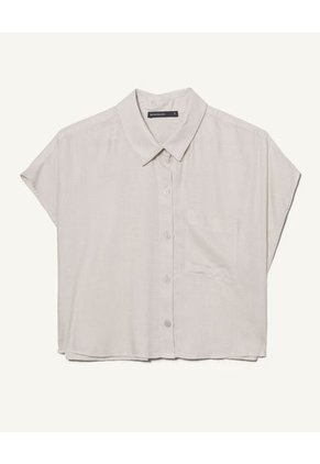 Blusa Para Mujer Manga Corta Color Beige Marca Seven Seven #28123881