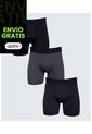 Pack X 3 Bóxer Medio Surtido X3 Para Hombre Negro Seven Seven de Seven Seven