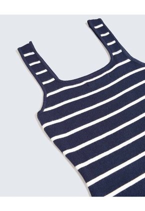 Vestido Para Mujer M/Sisa Medio Color Azul Marca Seven Seven #28171392